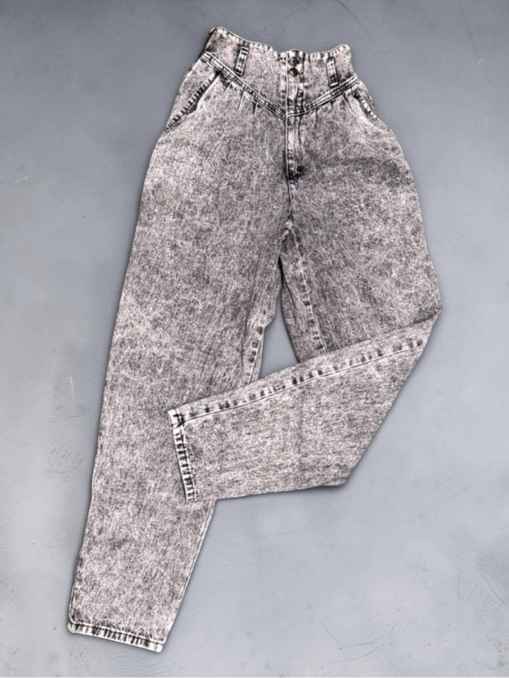 Authentic 80s Acid Wash High-Waisted Jeans